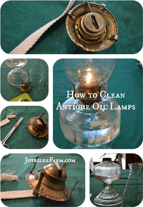 How To Clean Antique Oil Lamps Joybilee Farm - Clean A Kerosene Lamp Clipart (500x714), Png Download