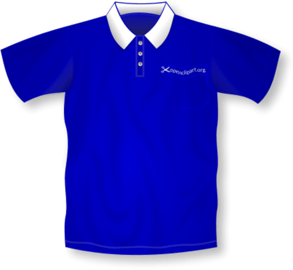 Royal Blue T - Blue Polo Shirt Clip Art - Png Download (600x552), Png Download