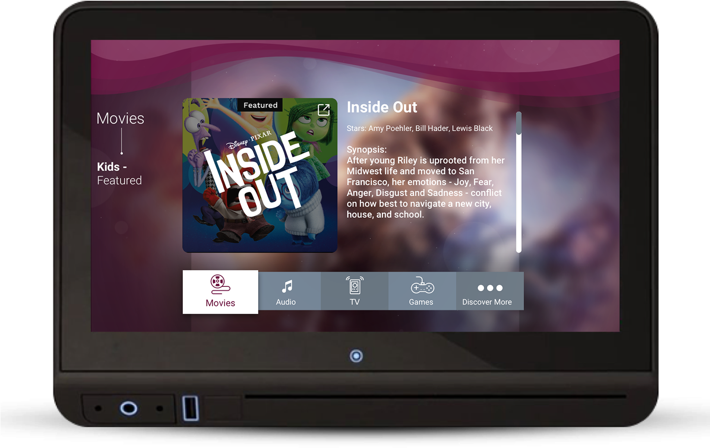 Movies Kids Featured Insitu - Inside Out Clipart (1441x909), Png Download
