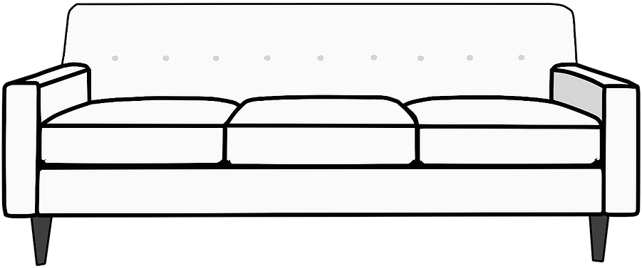 Couch Lime Green Edited Edited - Couch Clipart With Transparent Background - Png Download (900x540), Png Download