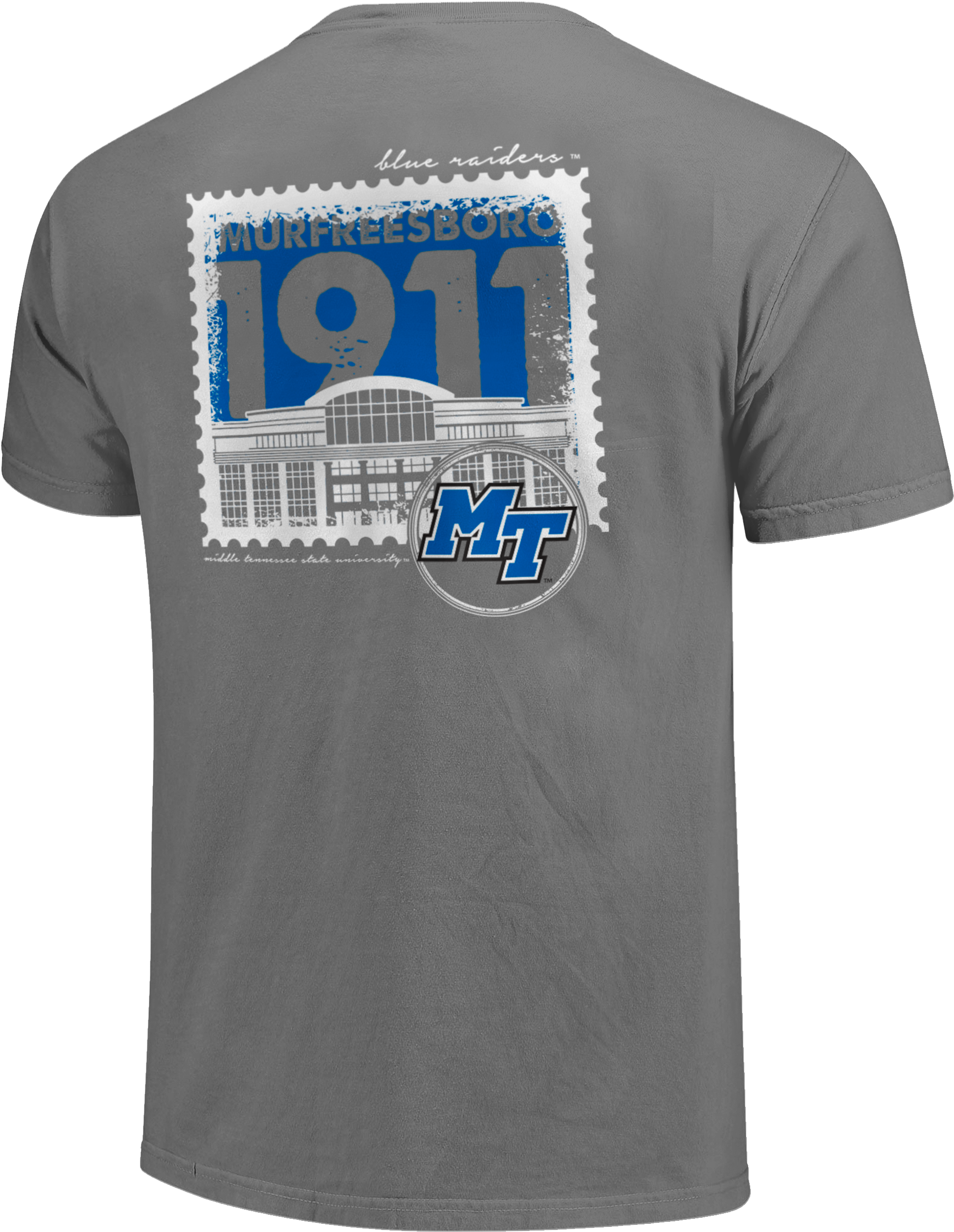 Mtsu Building Stamp Comfort Colors Shirt - Active Shirt Clipart (2500x2500), Png Download