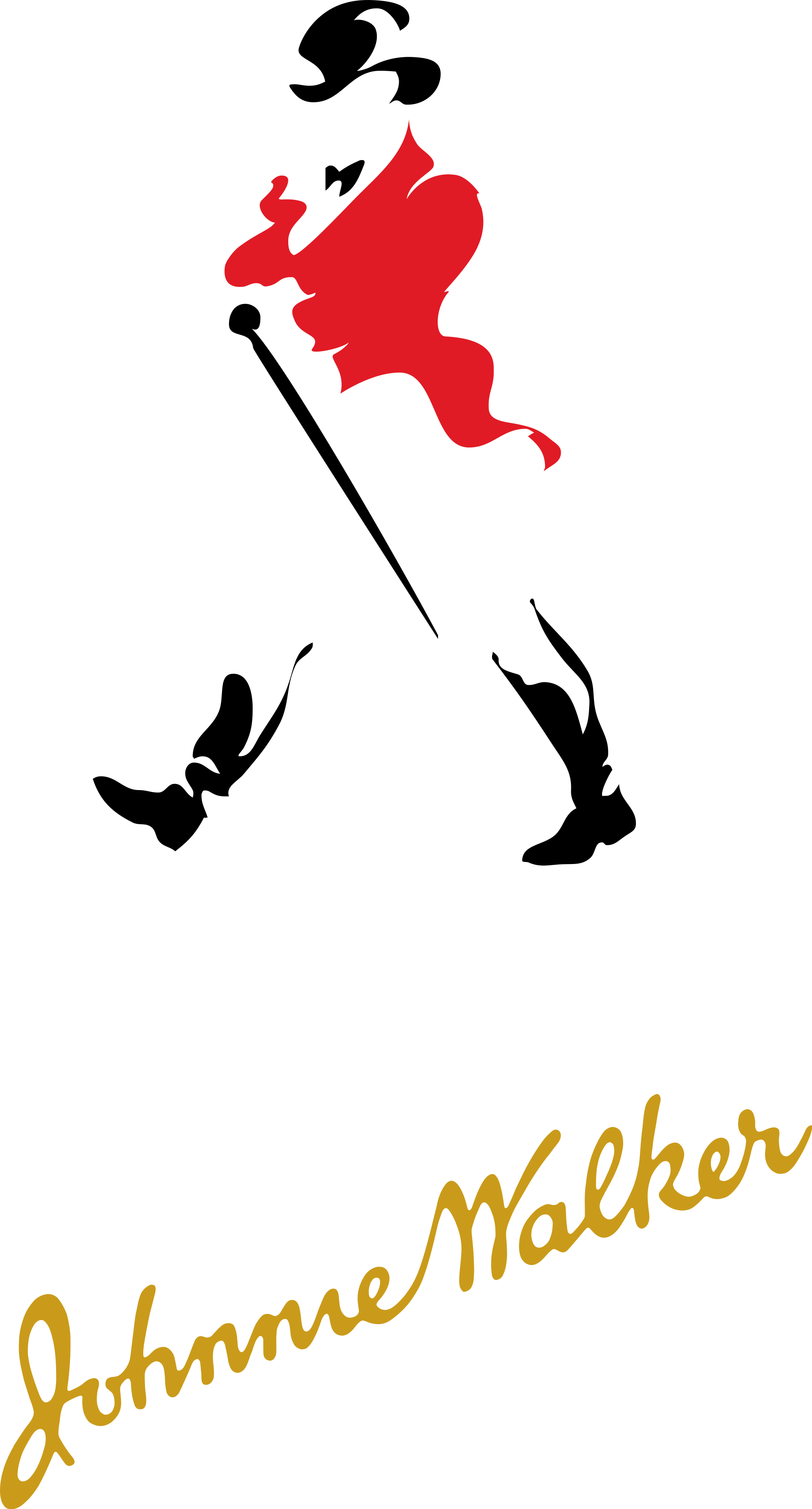 Johnnie Walker Logo Old - Old Johnnie Walker Logo Clipart (2000x3713), Png Download