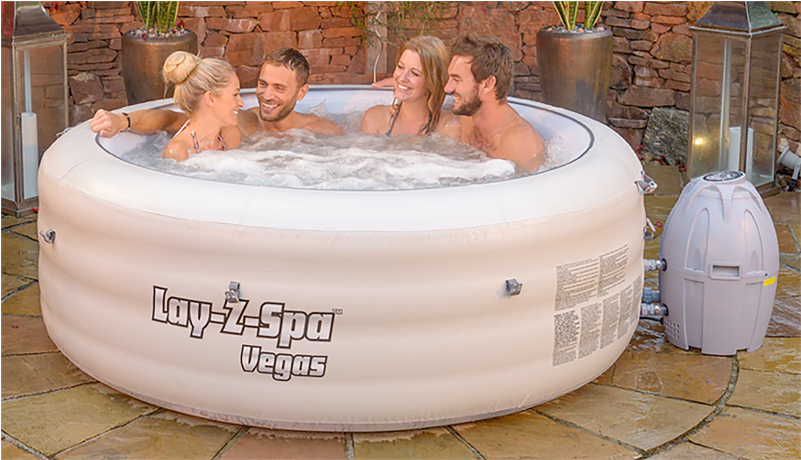 Lay Z Spa Vegas Airjet 4 6 Person Hot Tub - Lay Z Spa Vegas Review Clipart (800x800), Png Download