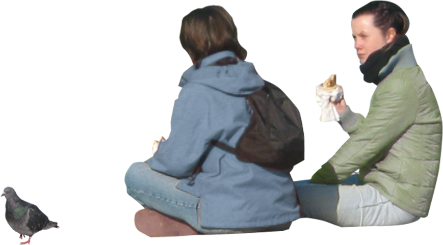 Persona Sentada De Espalda Clipart (950x791), Png Download