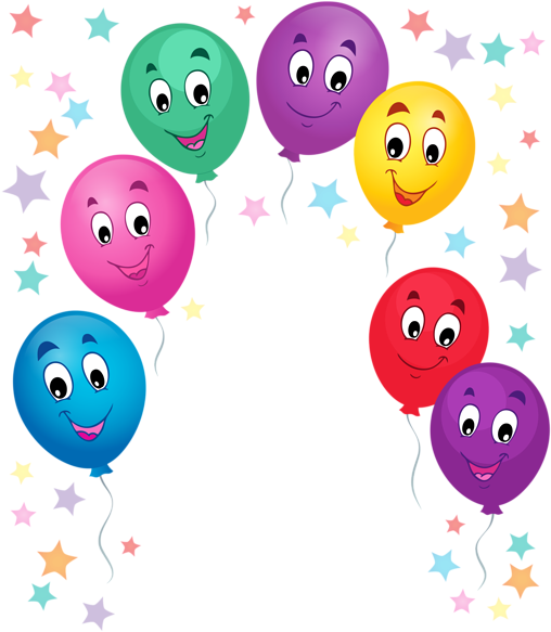 Transparent Decoration Cartoon Party - Balloon Cartoon Clipart (532x600), Png Download