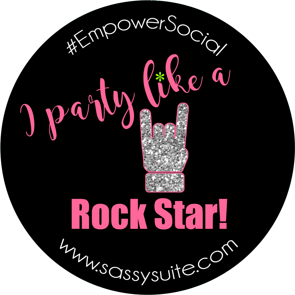Pink Party Like A Rockstar Clipart (1000x1000), Png Download