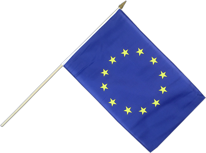 Hand Waving Flag European Union Eu - Eu Flag Clipart (750x630), Png Download