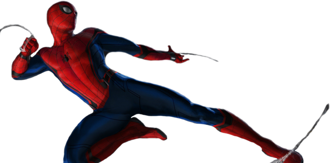 Spider Man By - Spider Man Homecoming Spider Man Png Clipart (1270x629), Png Download
