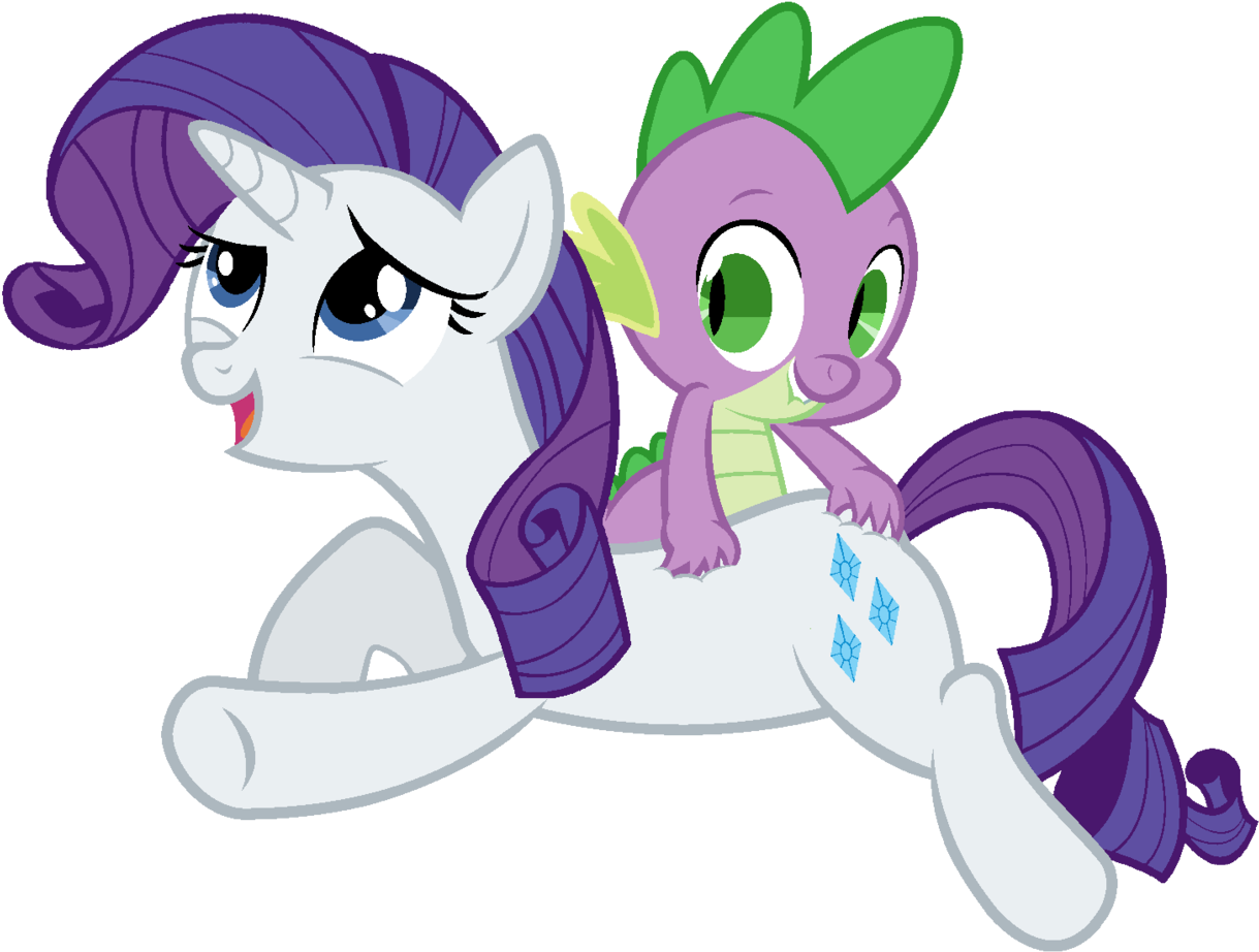 Krupam, Dragon, Duo, Edit, Female, Male, Massage, Pony, - Cartoon Clipart (1280x985), Png Download