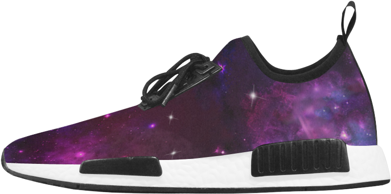 Midnight Blue Purple Galaxy Women's Draco Running Shoes - Bisexual Shoes Clipart (1000x1000), Png Download