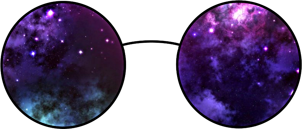 #glasses #galaxy #stars #pink #purple #blue #black - Picsart Png Sun Glasses Photo Editor Clipart (1024x463), Png Download