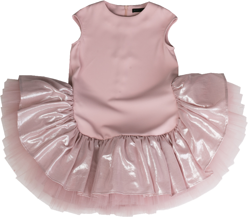 Mummy Moon Pink Solid Dress - Ballet Tutu Clipart (1000x1000), Png Download