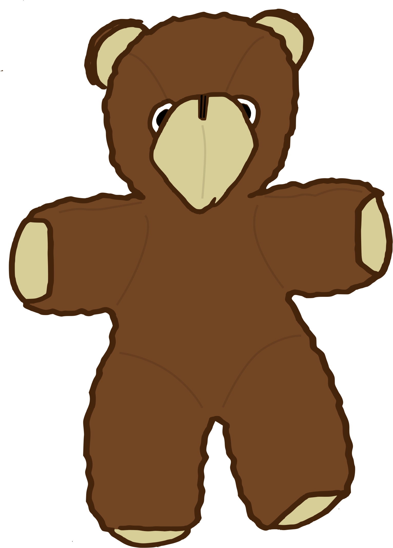 This Free Icons Png Design Of 60's Teddy - Teddy Bear Clipart (1880x2400), Png Download