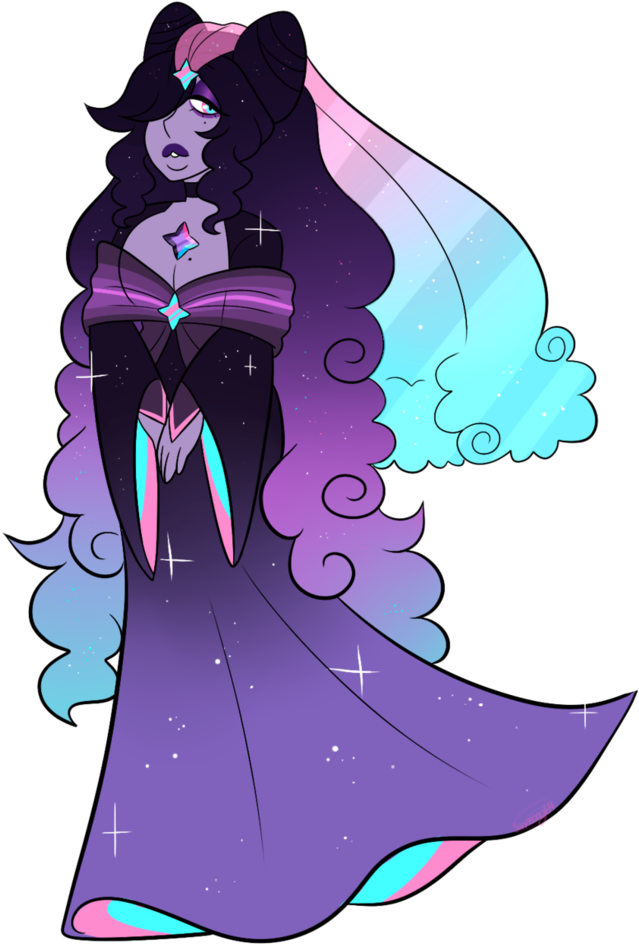 תוצאת תמונה עבור Purple Galaxy Aura Quartz - Galaxy Quartz Steven Universe Clipart (639x944), Png Download