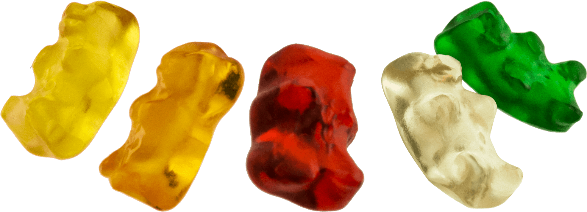 Five Gold Bears - Gummy Bear Clipart (2000x2000), Png Download