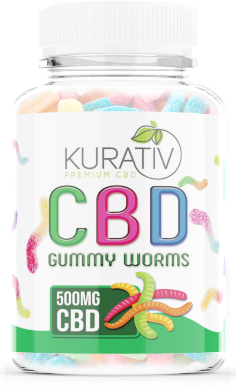 Kurativ Cbd Worm Gummies 300mg - Coneflower Clipart (1655x1903), Png Download