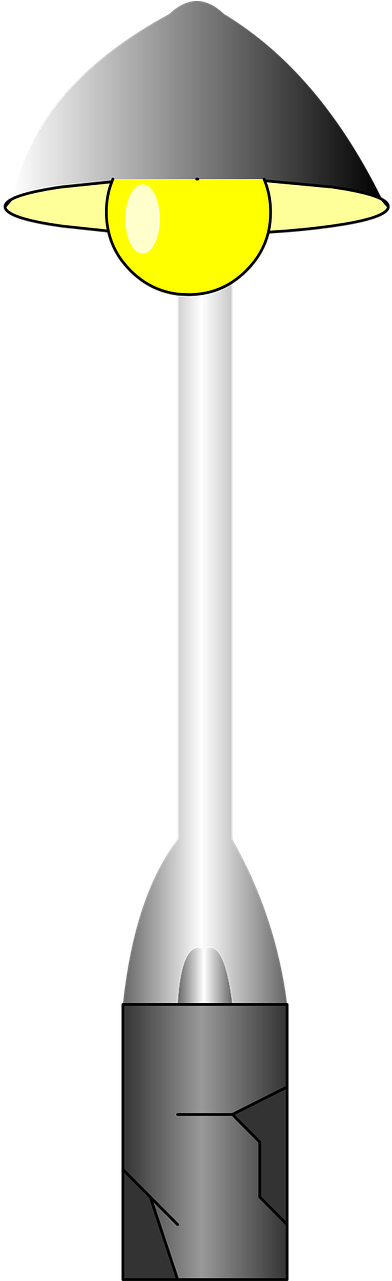 Poste De Luz Cartoon Clipart (640x1280), Png Download