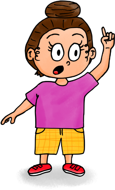 Petite Fille Qui Parle Dessin Clipart (500x684), Png Download