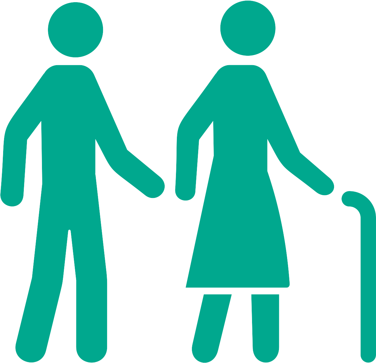 Senior Couple - Traffic Sign Clipart (1200x1200), Png Download