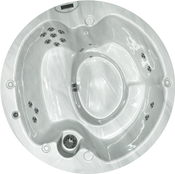 Jacuzzi Top View Round , Png Download - Jacuzzi Top View Round Clipart (588x585), Png Download