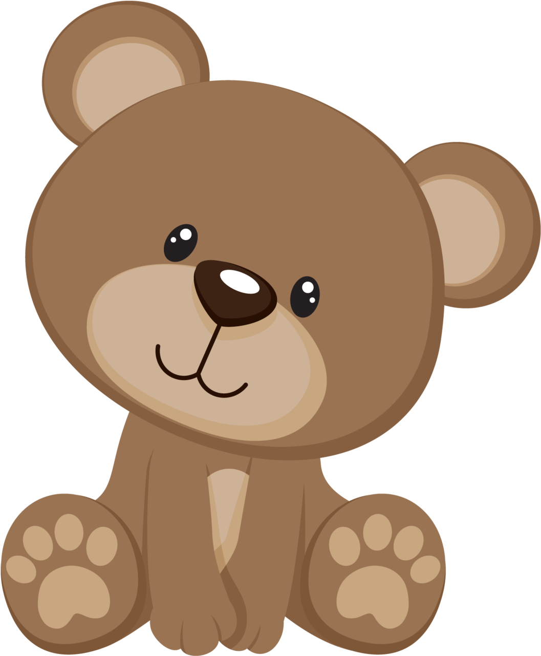 Teddy Bear Clipart Twins - Cute Bear Png Transparent Png (1057x1281), Png Download