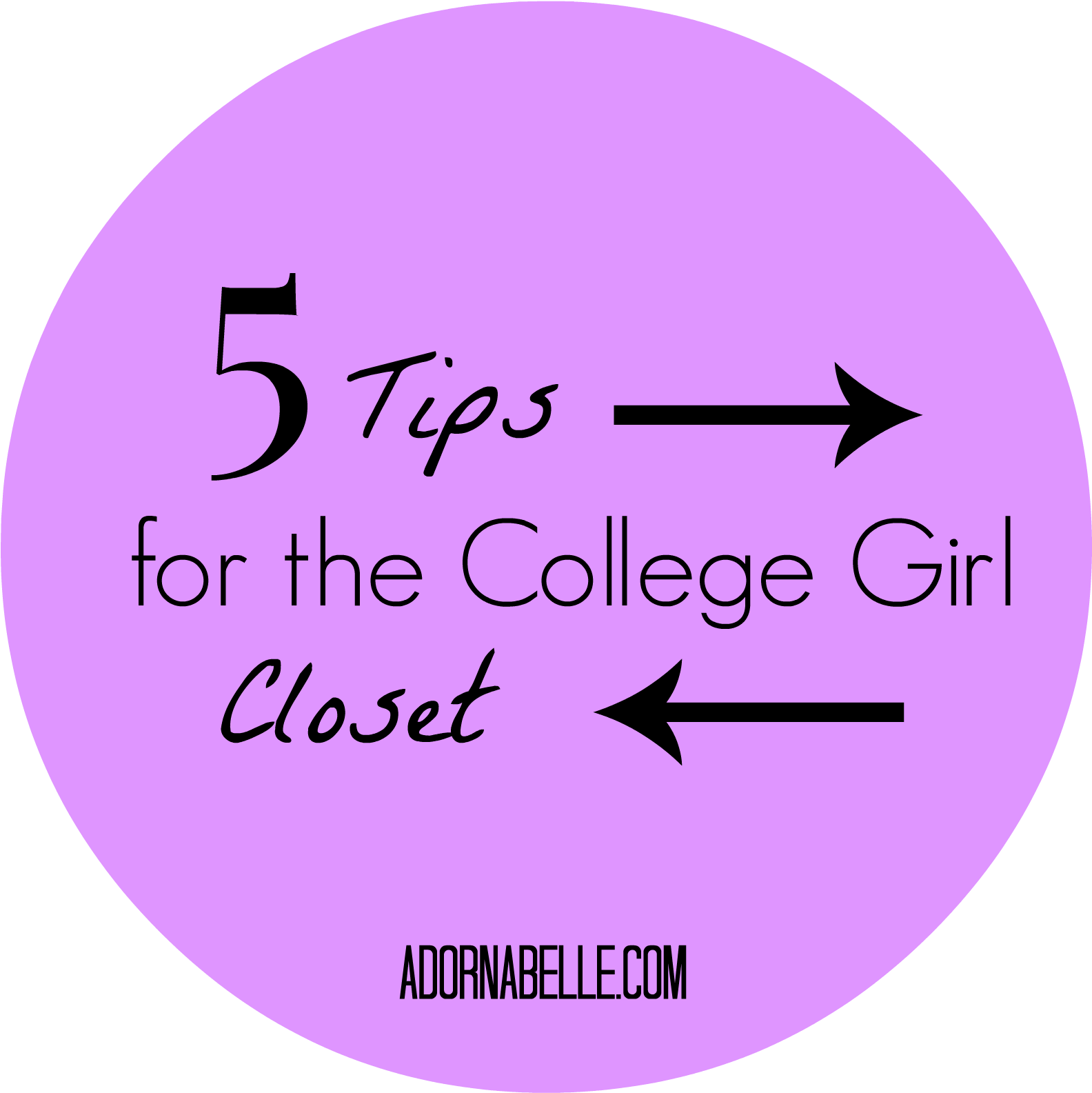 5 Tips For The College Girl Closet On Adornabelle Camera Icon
