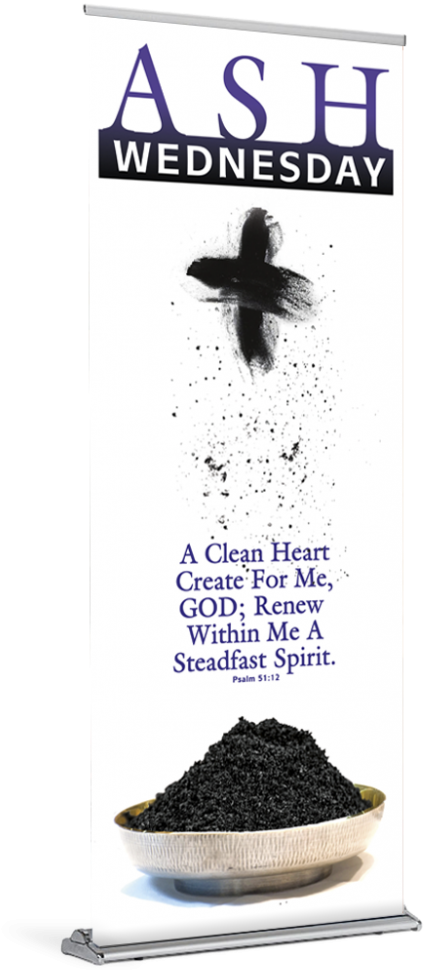 Ash Wednesday Renew Banner - Poster Clipart (1024x1024), Png Download