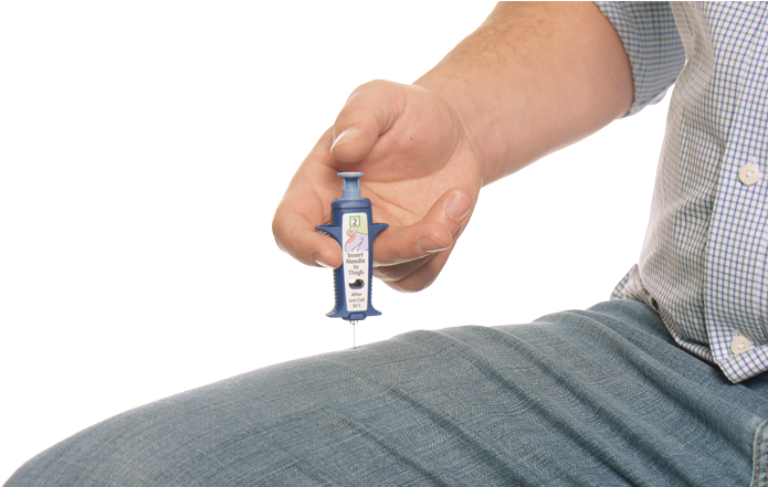 Holding By The Finger Grips, Slowly Insert The Needle - Health Care Provider Clipart (750x440), Png Download