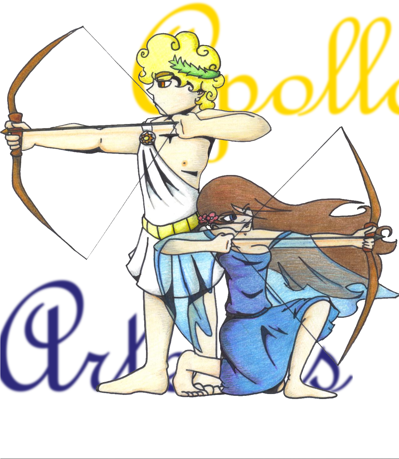Allhailweegee Month Off - Cartoon Apollo Greek God Clipart (1276x1469), Png Download