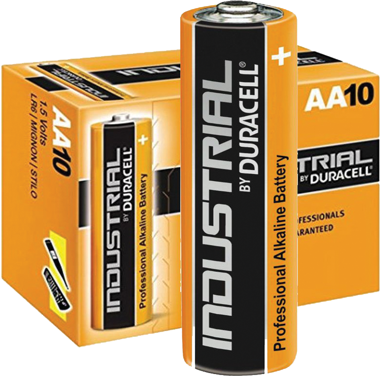 1286-duracell - Duracell Industrial Aa Batteries Clipart (800x800), Png Download