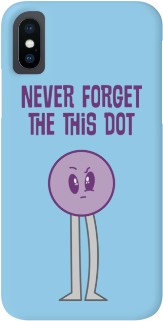Never Forget The This Dot Alt - Cartoon Clipart (650x650), Png Download