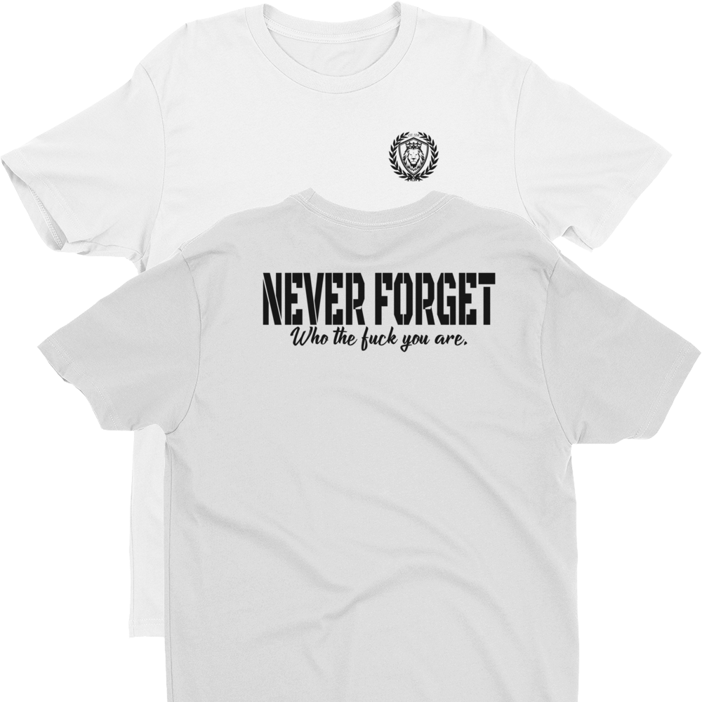 Never Forget Who The F*** You Are T-shirt - Active Shirt Clipart (1000x1000), Png Download