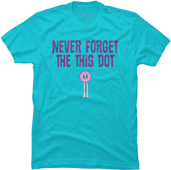 Never Forget The This Dot T-shirt - Thrasher Flame Logo Tee Sky Blue Clipart (650x650), Png Download