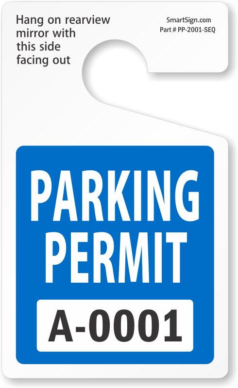 Zoom, Price, Buy - Parking Pass Template Clipart (490x800), Png Download