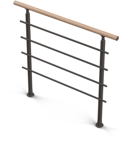 Technical Sheet Straight Stair - Stairs Clipart (600x600), Png Download