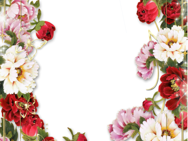 Flowers Borders Png Transparent Images - Marcos Para El Di A De La Madre Clipart (640x480), Png Download
