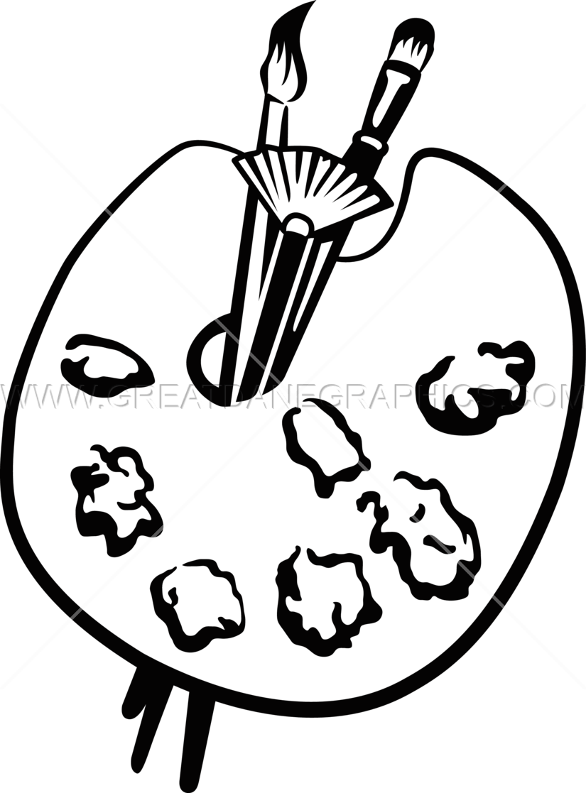 Palette Drawing At Getdrawings - Palette Drawing Png Clipart (825x1117), Png Download