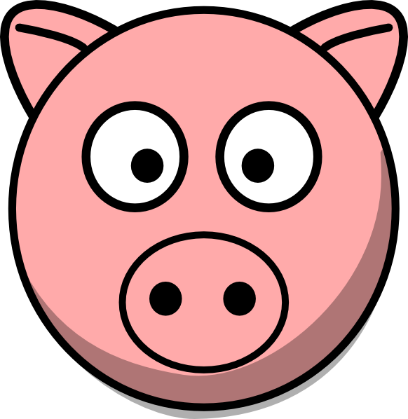 Original Png Clip Art File Pig Head Svg Images Downloading - Pig Face Clipart Transparent Png (582x598), Png Download