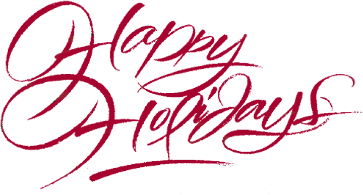 Free Happy Holidays Clip Art - Happy Holidays Clipart Png Transparent Png (728x531), Png Download