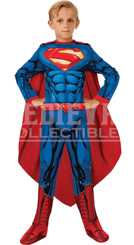 Kids Dc Superheroes Superman Costume Sc 1 St Medieval - Superman Costume 5t Clipart (850x850), Png Download