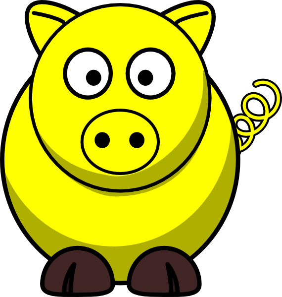 Head Clipart Pig - Pig Clip Art - Png Download (570x599), Png Download