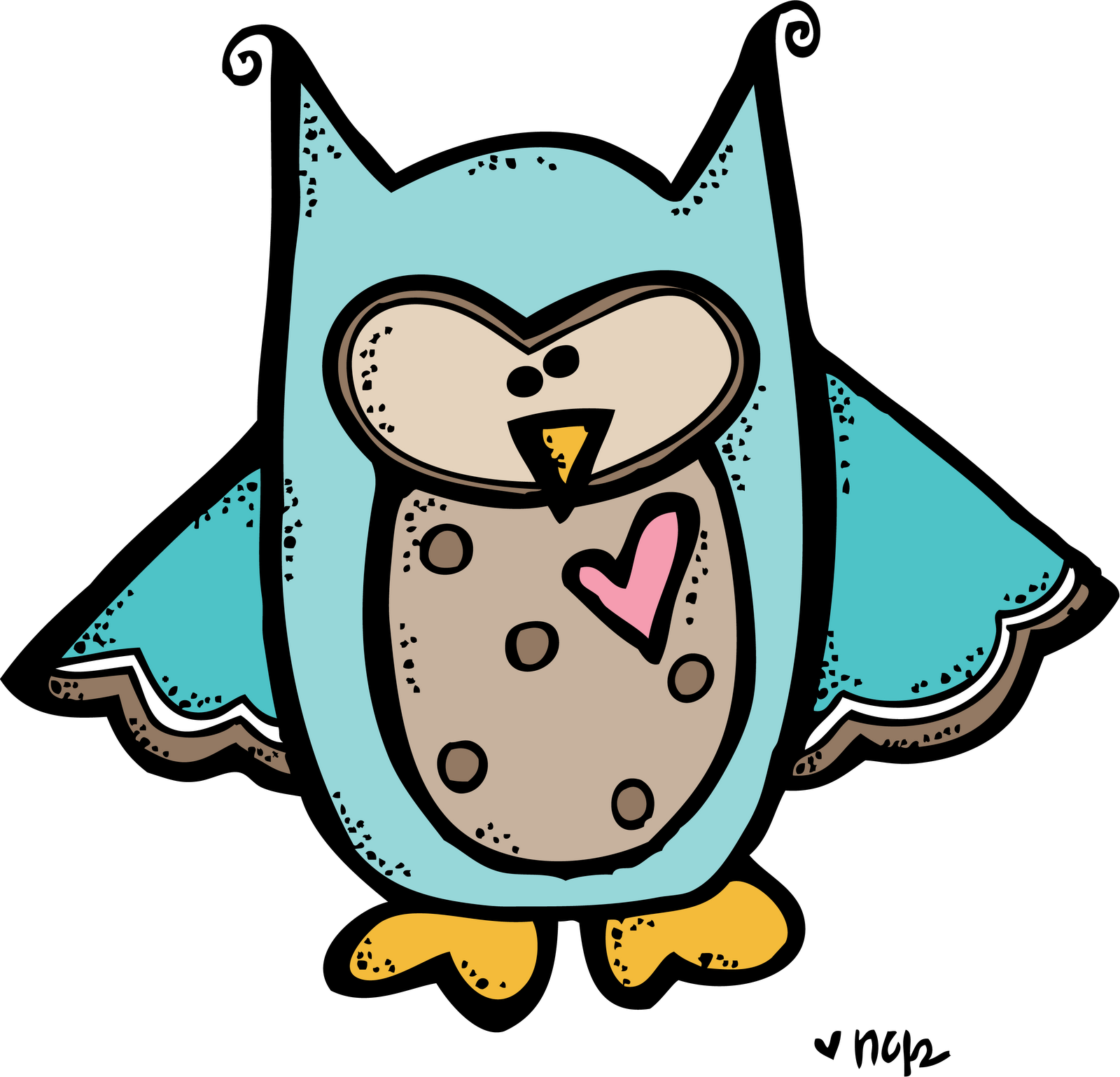 Melonheadz Animals Png - Melonheadz Owl Clipart Transparent Png (1600x1538), Png Download