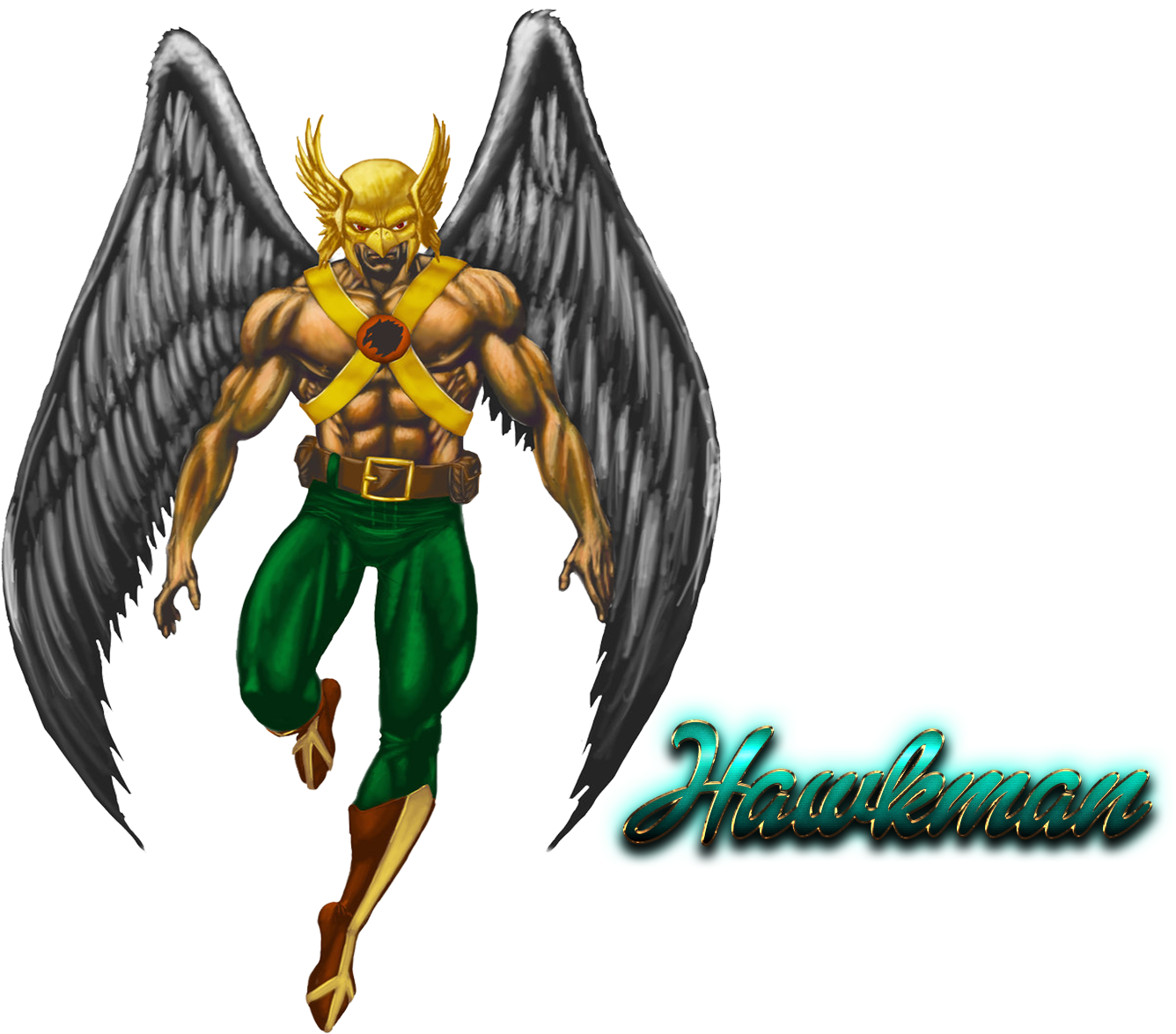 Hawkman Free Desktop Background - Liga De La Justicia Personaje Con Alas Clipart (1336x1174), Png Download