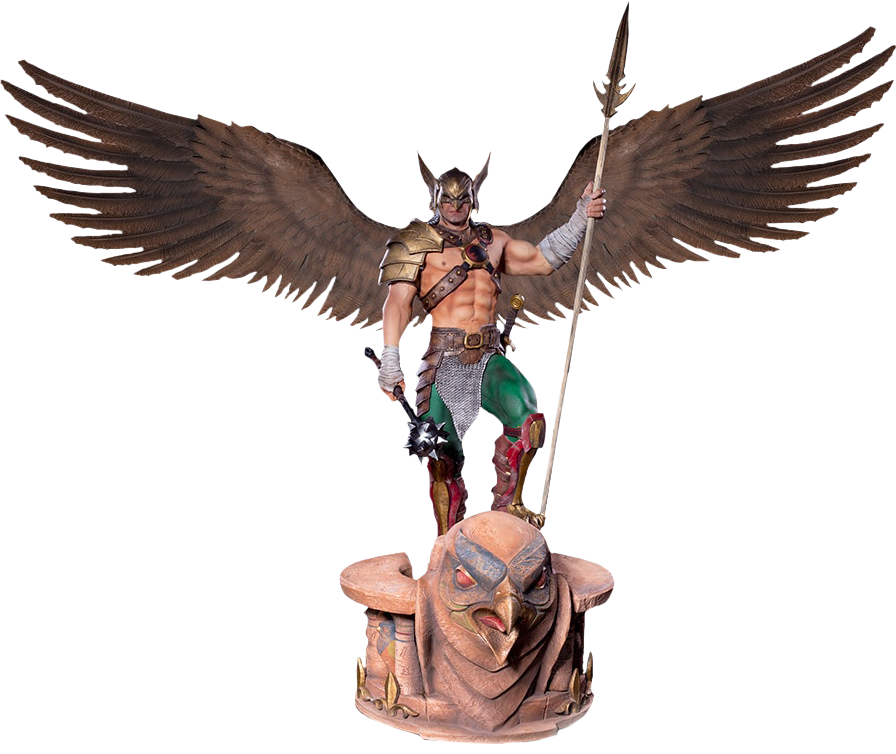 Hawkman Open Wings 1/3 Scale Statue By Ivan Reis - Hawkman Iron Studios Clipart (896x754), Png Download