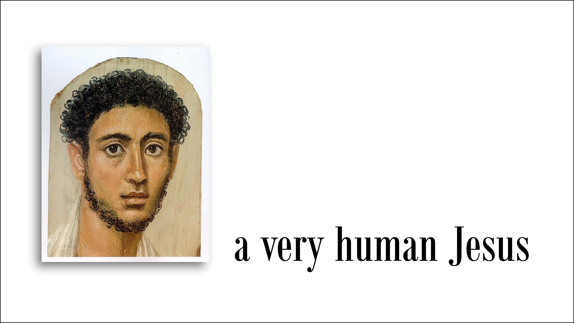 A Very Human Jesus, 9 April - Roman Portrait Painting Clipart (2002x1127), Png Download