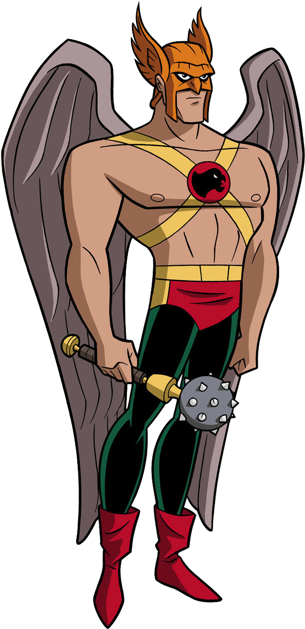 Hawkman Justice League Cartoon , Png Download - Hawkman Justice League Cartoon Clipart (601x1236), Png Download