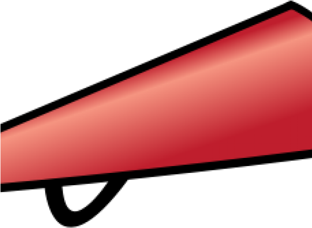 Cheerleading Megaphones Clipart Png Red Cheer Megaphone - Transparent Background Cheer Megaphone Clipart (640x480), Png Download