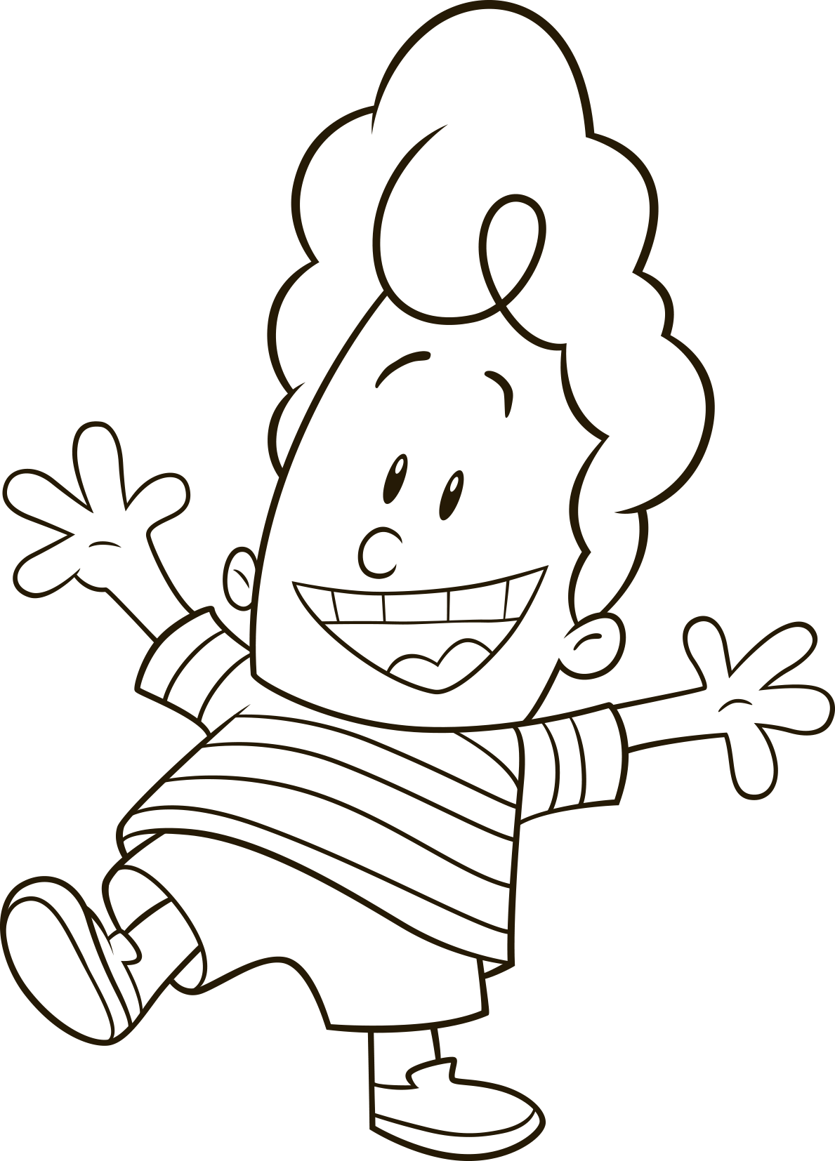 Captain Underpants White Kid Easy , Png Download - Captain Underpants White Kid Clipart (1189x1654), Png Download