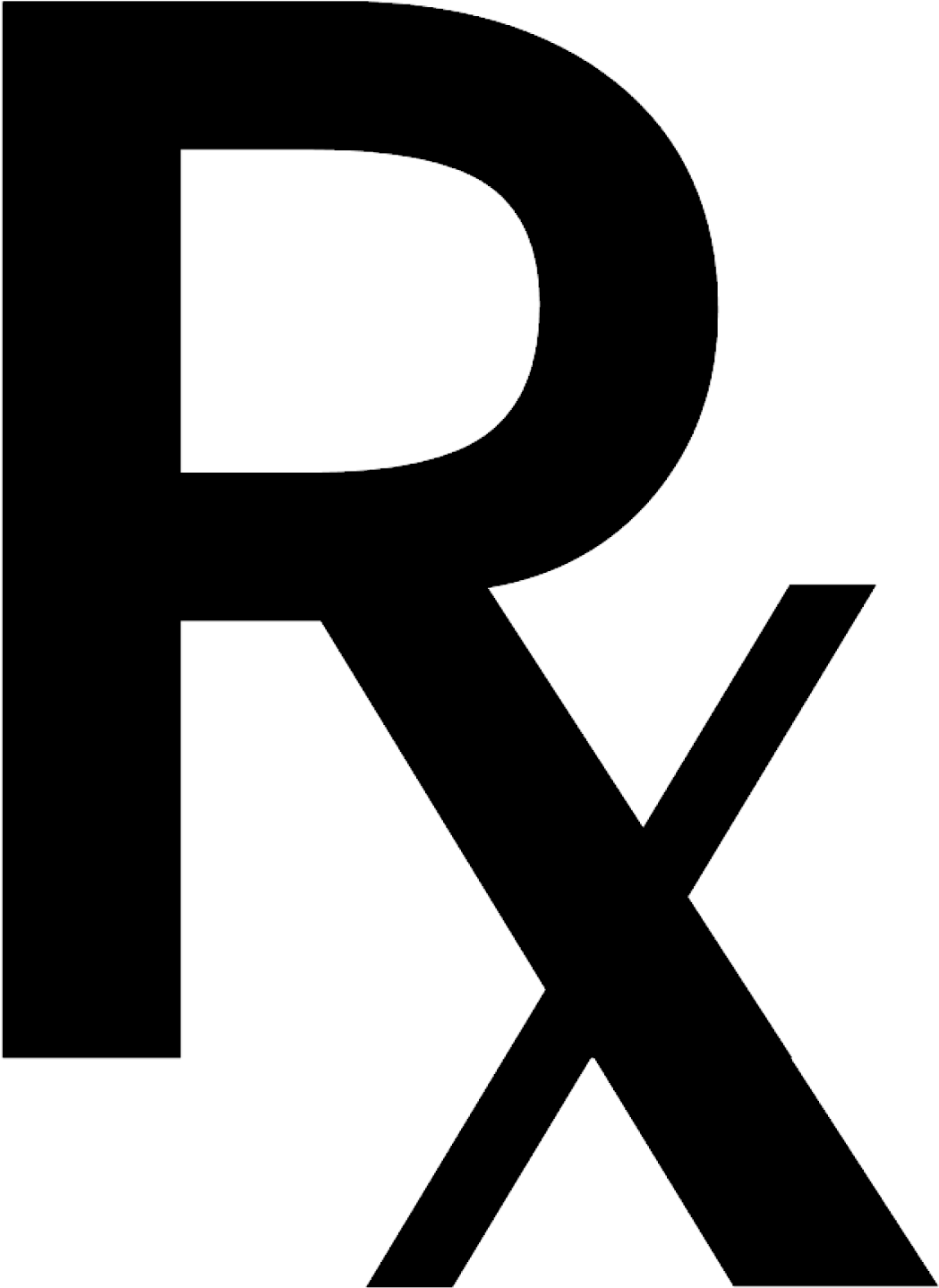 Doctor Symbol Clipart Prescription - Medical Symbol Rx - Png Download (1600x1600), Png Download