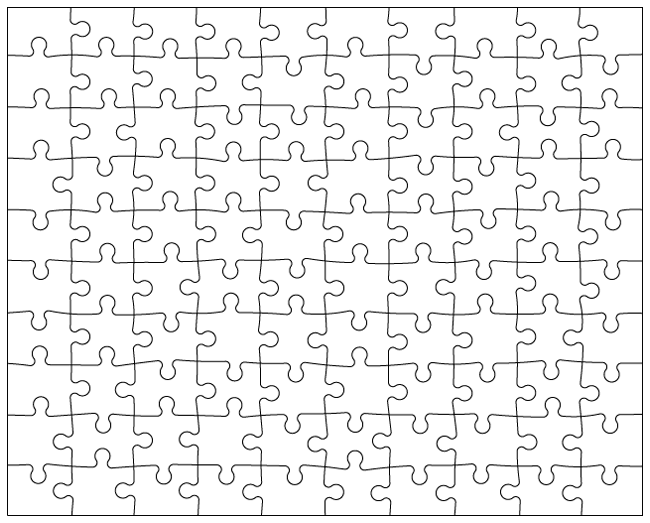 Jigsaw 20 Piece By Spacefem - Puzzle Illustrator Clipart (650x523), Png Download